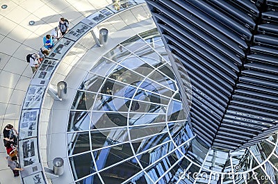 Dome Reichstag, Berlin . Germany Editorial Stock Photo