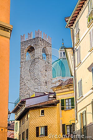 Brescia city historical centre Stock Photo