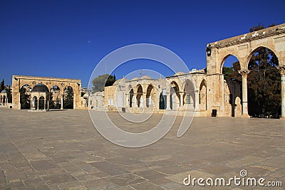 Dome of the Spirits along the square on the Temple Mount Stock Photo