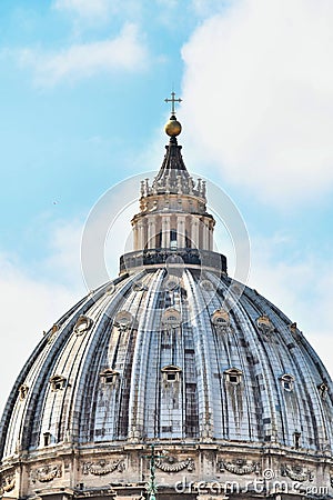 dome of st pauls cathedral in london, photo as a background Editorial Stock Photo
