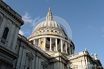 Dome of St Pauls, City of London, England, UK Stock Photo