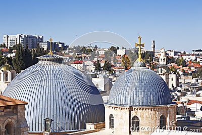 The Dome Of The Temple Of Christ The Lord, Jerusalem, Israel. Stock Photo