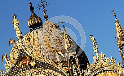 Domed architecture, Venice, Italy Stock Photo