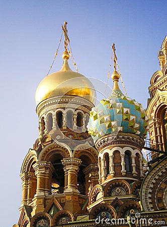 Domes of The Church. Stock Photo