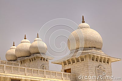 Domes of the Jaygurudev Temple in India Stock Photo