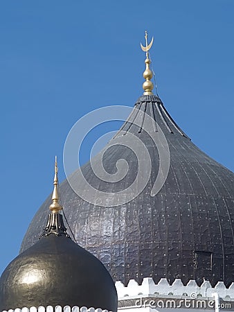 Domes at the Kapitan Keling mo Stock Photo