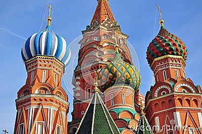 Domes of moscow churches Stock Photo