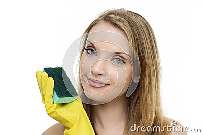 Domestic goddess Stock Photo