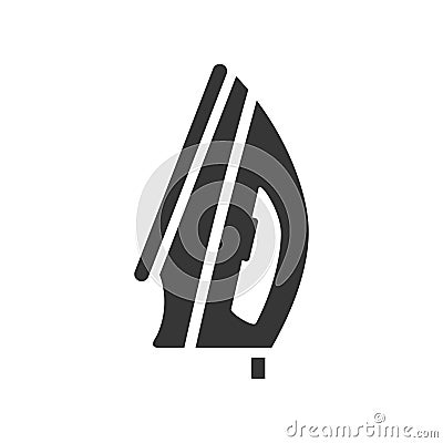 Domestic iron glyph single isolated vector icon Vector Illustration