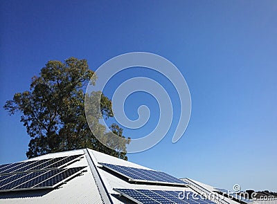 Domestic Solar Power Stock Photo