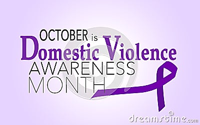 Domestic violence awareness month Stock Photo