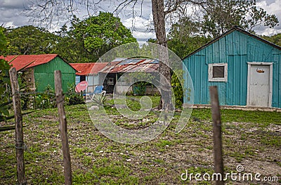 Dominican country village nestled in the heart of the Cotubanama National Park Editorial Stock Photo