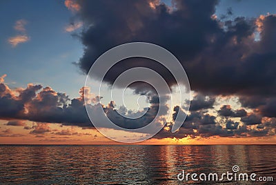 Dominican republic, Punta Cana, sunrise, caribbean Stock Photo