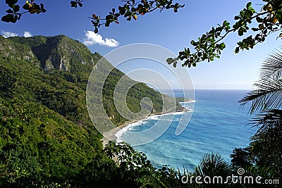 Dominican Republic tropical coastline Stock Photo