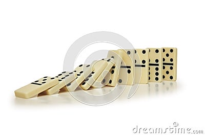 Domino effect Stock Photo