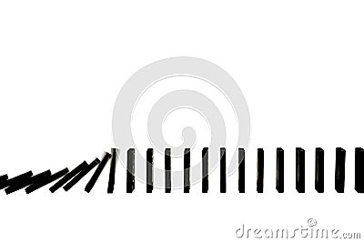 Domino effect Stock Photo