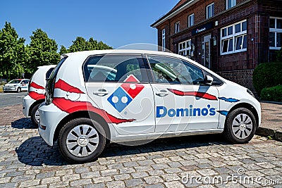 Domino`s restaurant Editorial Stock Photo