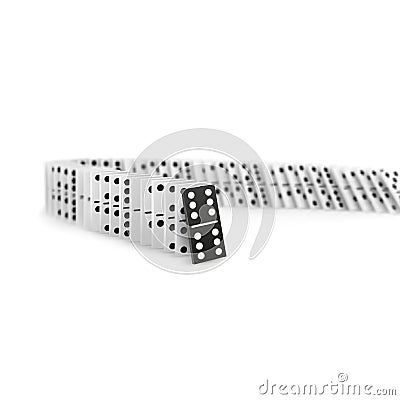 Domino vector illustration isolated on white background Vector Illustration