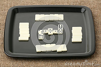 Dominoes Stock Photo