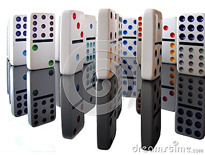 Dominoes Stock Photo