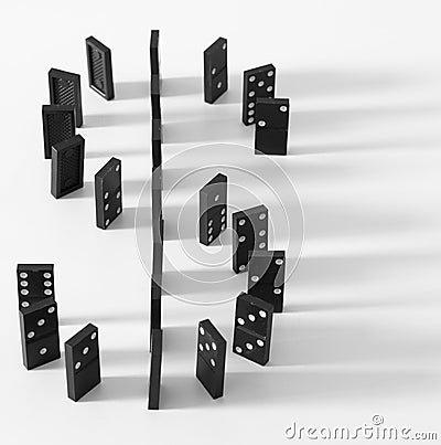 Dominoes Stock Photo