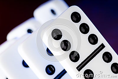 Dominoes Stock Photo