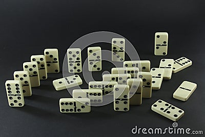 Dominoes Stock Photo