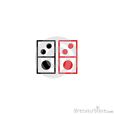 Dominoes icon Vector Illustration