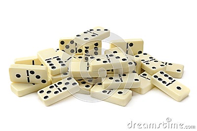 Dominoes Stock Photo