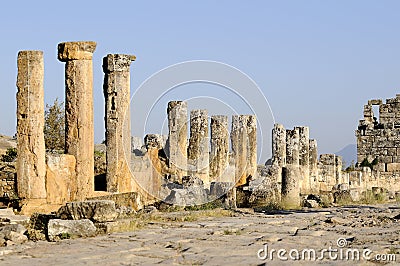 Domitian gate in Hierapolis Stock Photo
