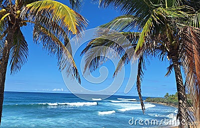 Domo beach at Rincon Puerto Rico Stock Photo