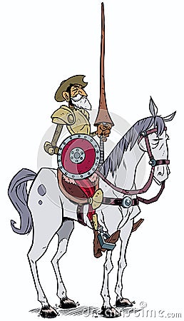 Don Quixote Vector Illustration