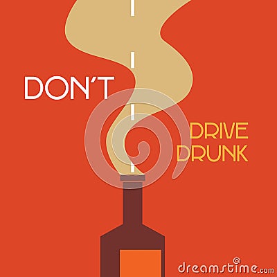 Don't drive drunk Vector Illustration