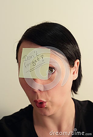 DonÂ´t forget! Stock Photo