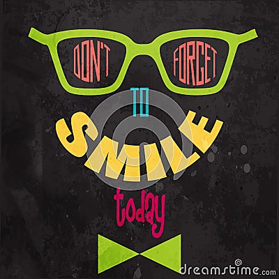 Don't forget to smile! Motivational background Stock Photo