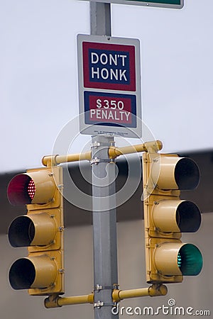 Don't Honk Stock Photo