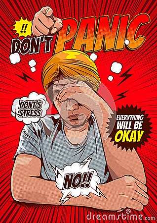 Don`t panic 55 Vector Illustration