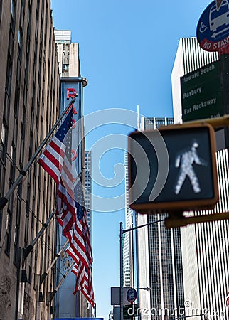 Don`t walk sign Editorial Stock Photo