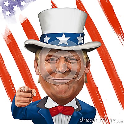 Donald Trump Illustration Cartoon Illustration