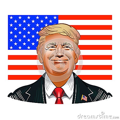 Donald Trump Vector Illustration