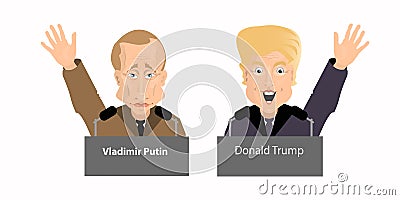 Donald Trump President Putin Vladimir Editorial Stock Photo