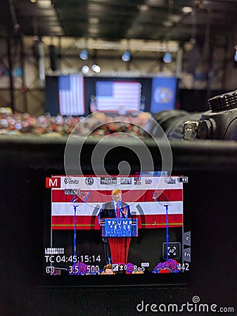 Donald Trump rally Editorial Stock Photo