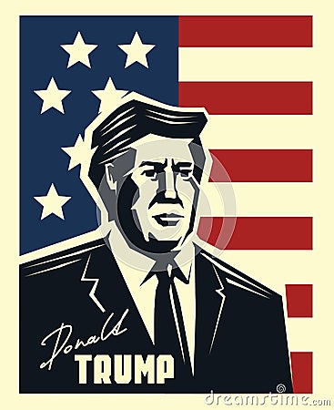 Donald Trump vector Vector Illustration