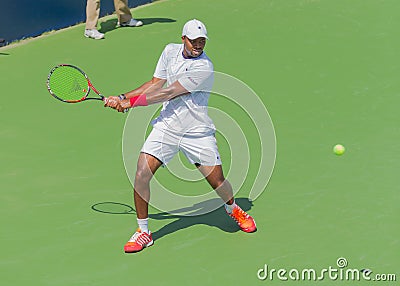 Donald Young at the Winston-Salem Open Editorial Stock Photo