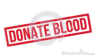 Donate Blood rubber stamp Stock Photo