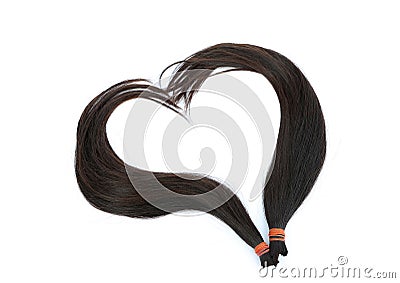 Donate hair to cancer patient Stock Photo