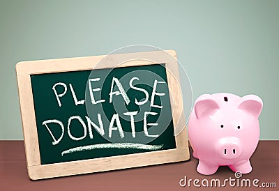 Donation box Stock Photo