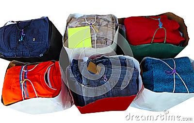 Donation Clothes Stock Photo