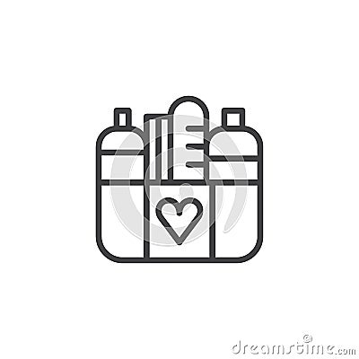 Donation food icon vector Vector Illustration