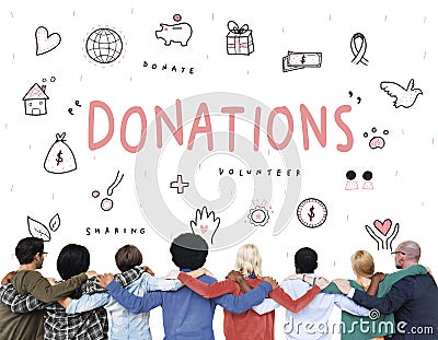 Donations Charity Foundation Support Concept Stock Photo